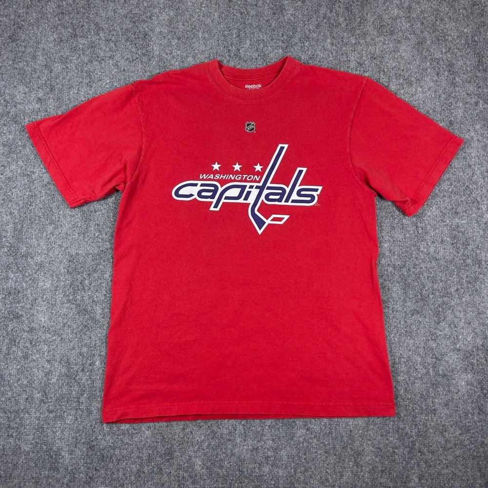Y2K Reebok Washington Capitals Alex Ovechkin 8 T-Shirt Mens Large Red NHL Hockey